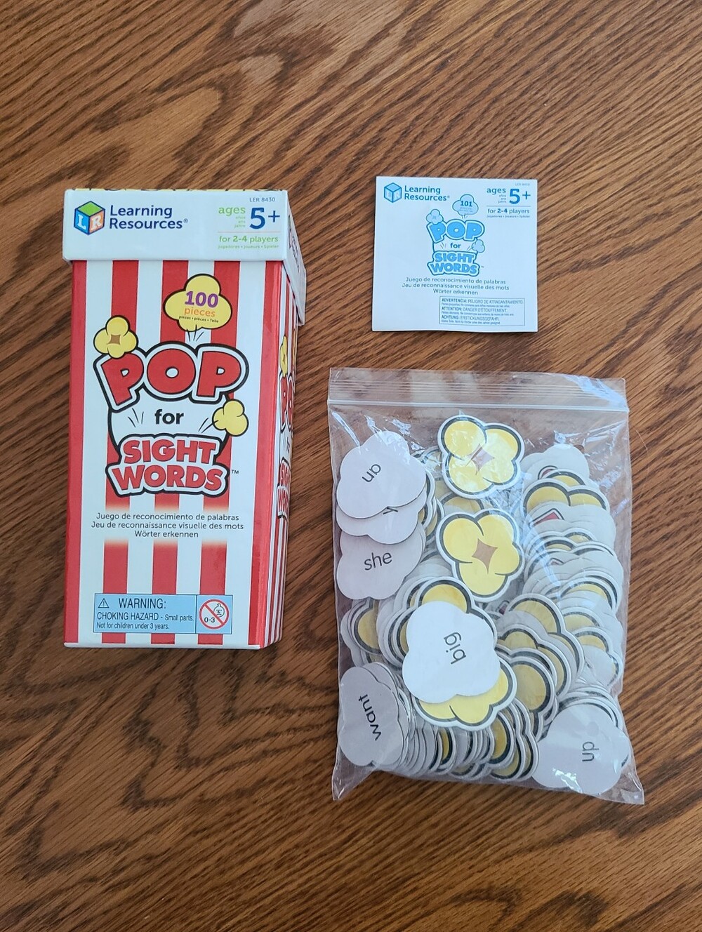 Learning Resources Pop For Sight Words Game